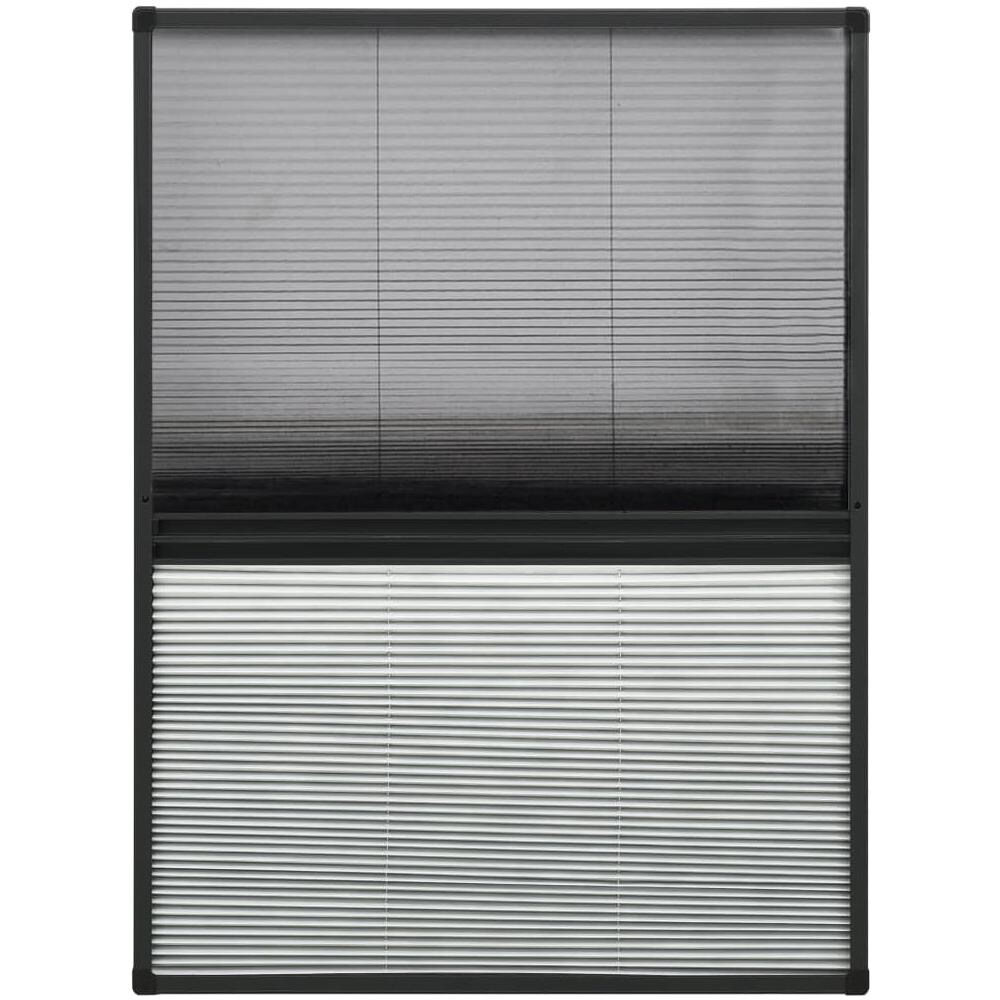 Zanzariera Plissettata Finestra Alluminio 80x120 cm con Tendina - Foto 1