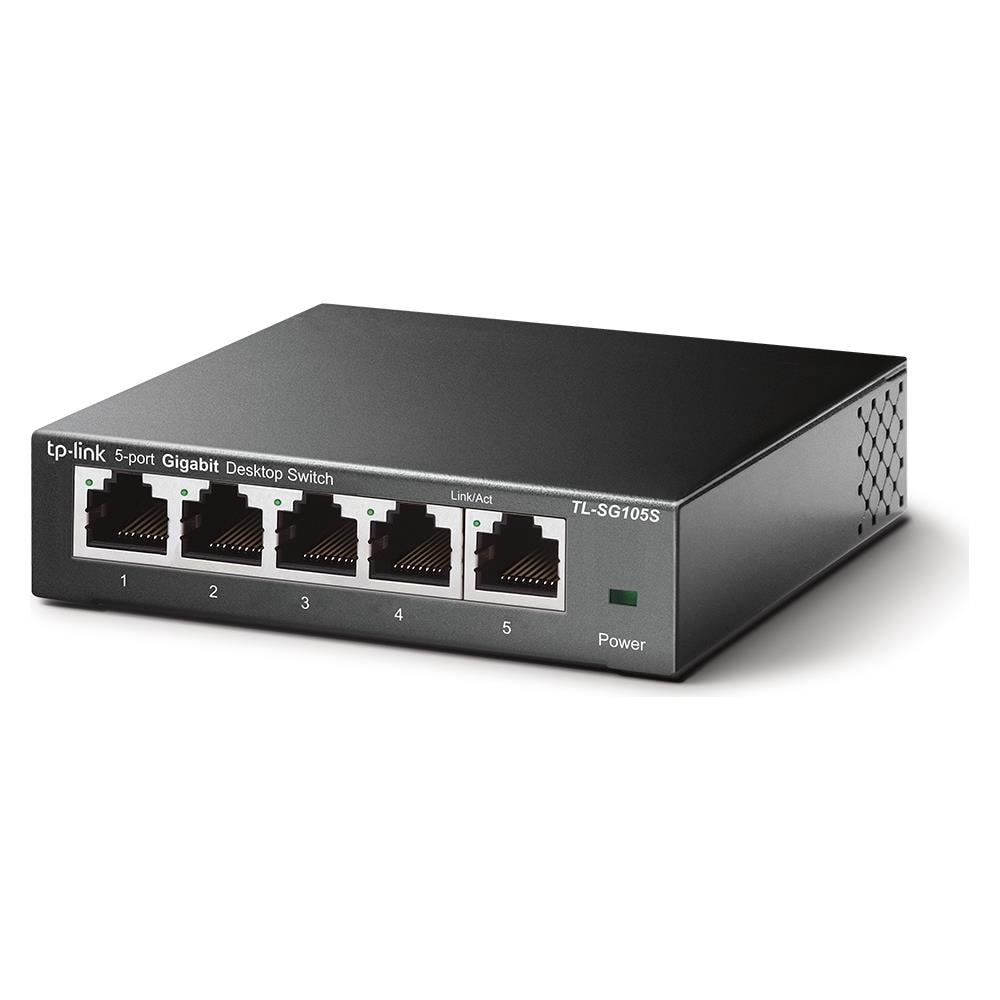 TL-SG105S switch di rete Non gestito Gigabit Ethernet (10/100/1000) Nero - Foto 2