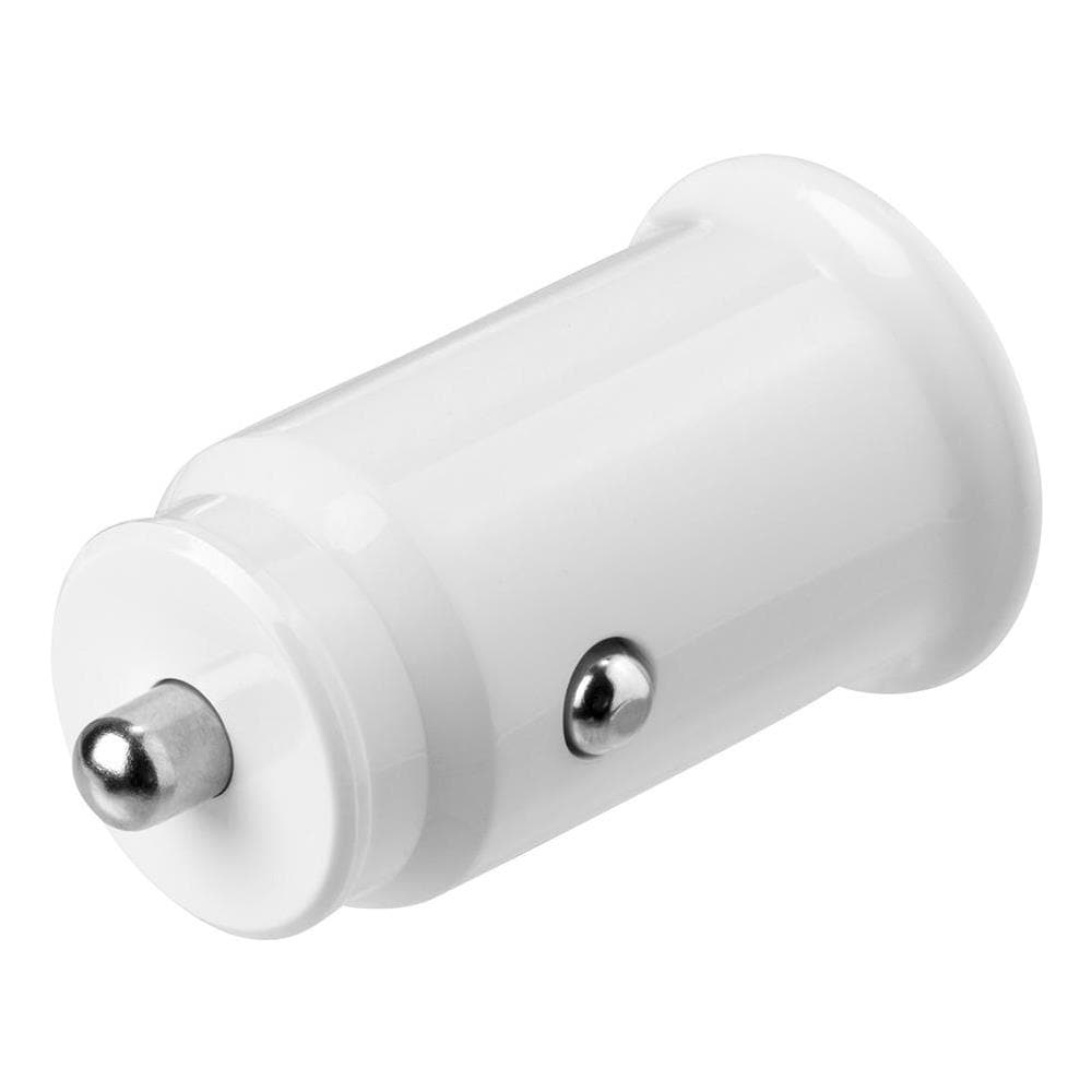 Caricabatteria Da Auto Usb 12/24 V, Doppia Porta Usb-a, 2,4 A, 12 W, Bianco - Foto 2