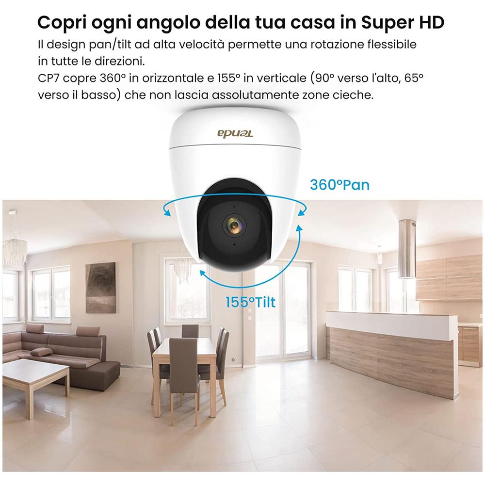 Telecamera di Sorveglianza IP per Interni CP7 con Risuolzione 2560 x 1440 Pixel Colore Bianco - Foto 2