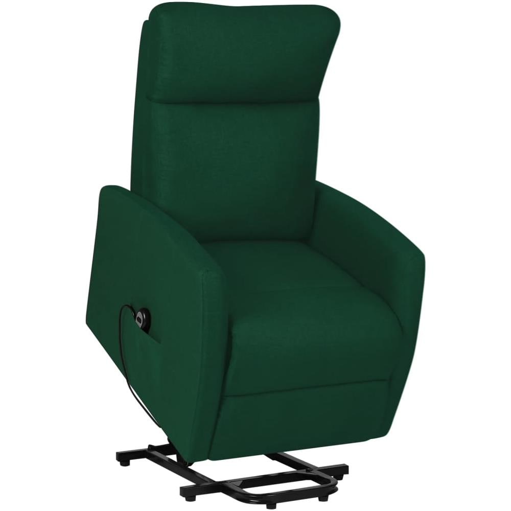 Poltrona Alzapersona Verde Scuro Tessuto - Foto 1