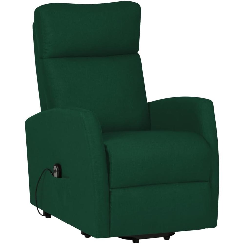 Poltrona Alzapersona Verde Scuro Tessuto - Foto 2