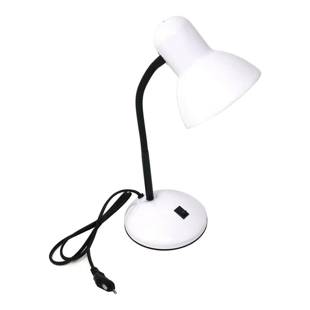 Lampada Da Scrivania Lumetto Snodabile Porta Lampadina E27 Lume Bianco - Foto 1