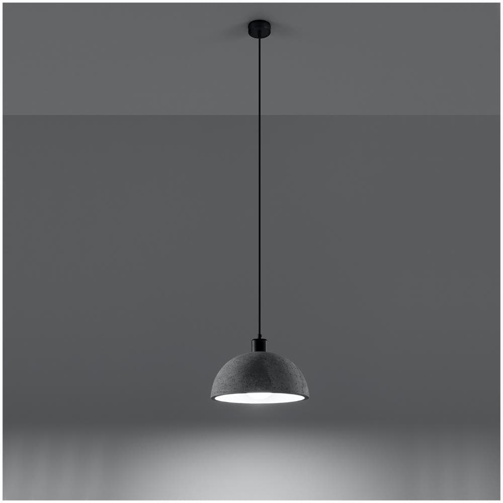 Lampada A Sospensione In Cemento Pablito Sollux Grigio 1200xø300 Mm Cemento - Foto 1