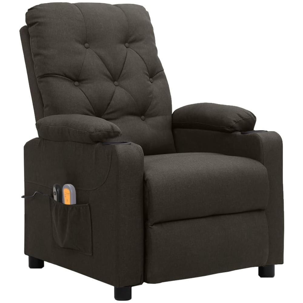 Poltrona Massaggiante Elettrica Tortora in Tessuto - Foto 2