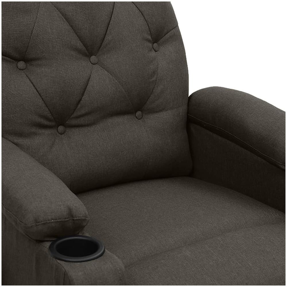 Poltrona Massaggiante Elettrica Tortora in Tessuto - Foto 8