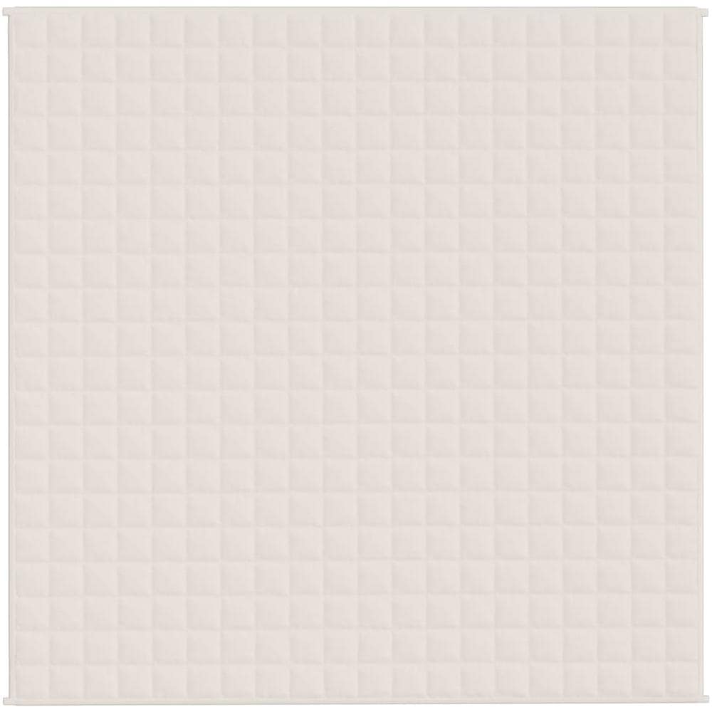 Coperta Ponderata Crema Chiaro 200x200 cm 13 kg Tessuto - Foto 2