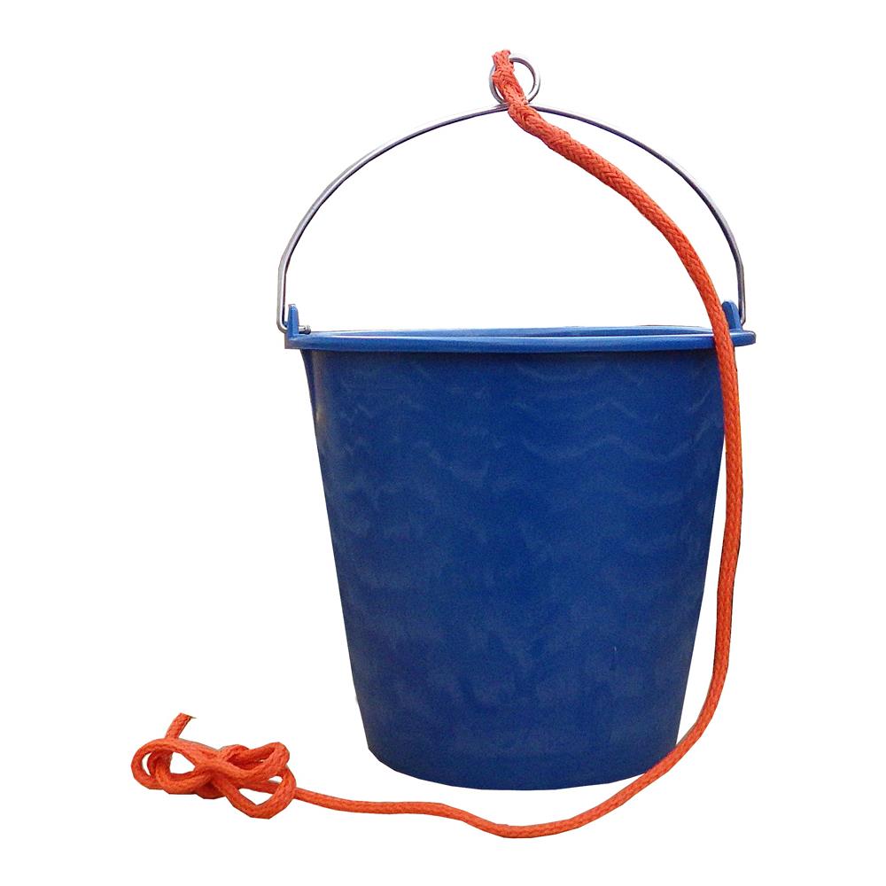Secchio In Plastica Morbida Antirottura, Manico In Acciaio Con Occhiello Completo Di Cima Cm. 140. Capacità Lt 10. - Foto 1