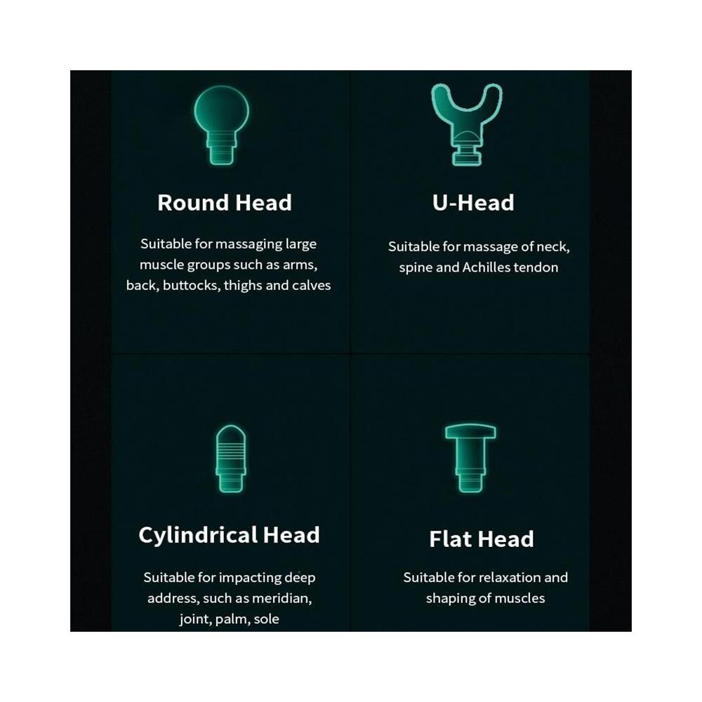 Pistola Massaggiante Con 4 Testine Massaggianti 6 Marce - Foto 2