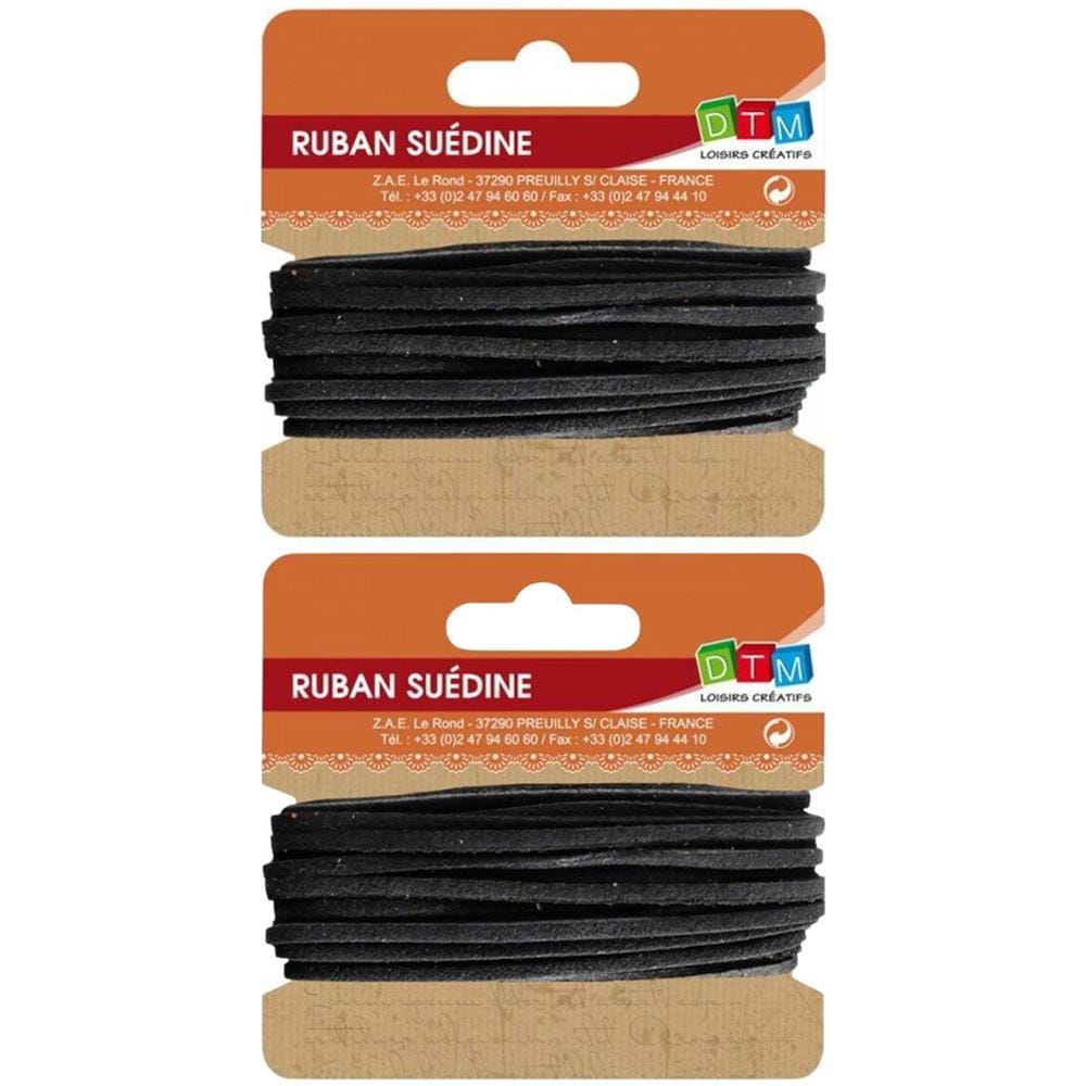 2 Nastri Scamosciati 5 M - Nero - Foto 1