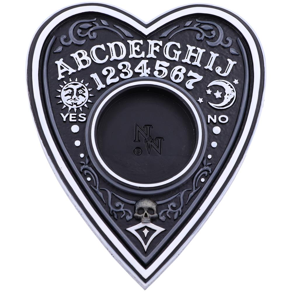 Nemesis Now - Spirit Board - Porta Luce Del Tè In Bianco E Nero 9.5cm - Foto 1