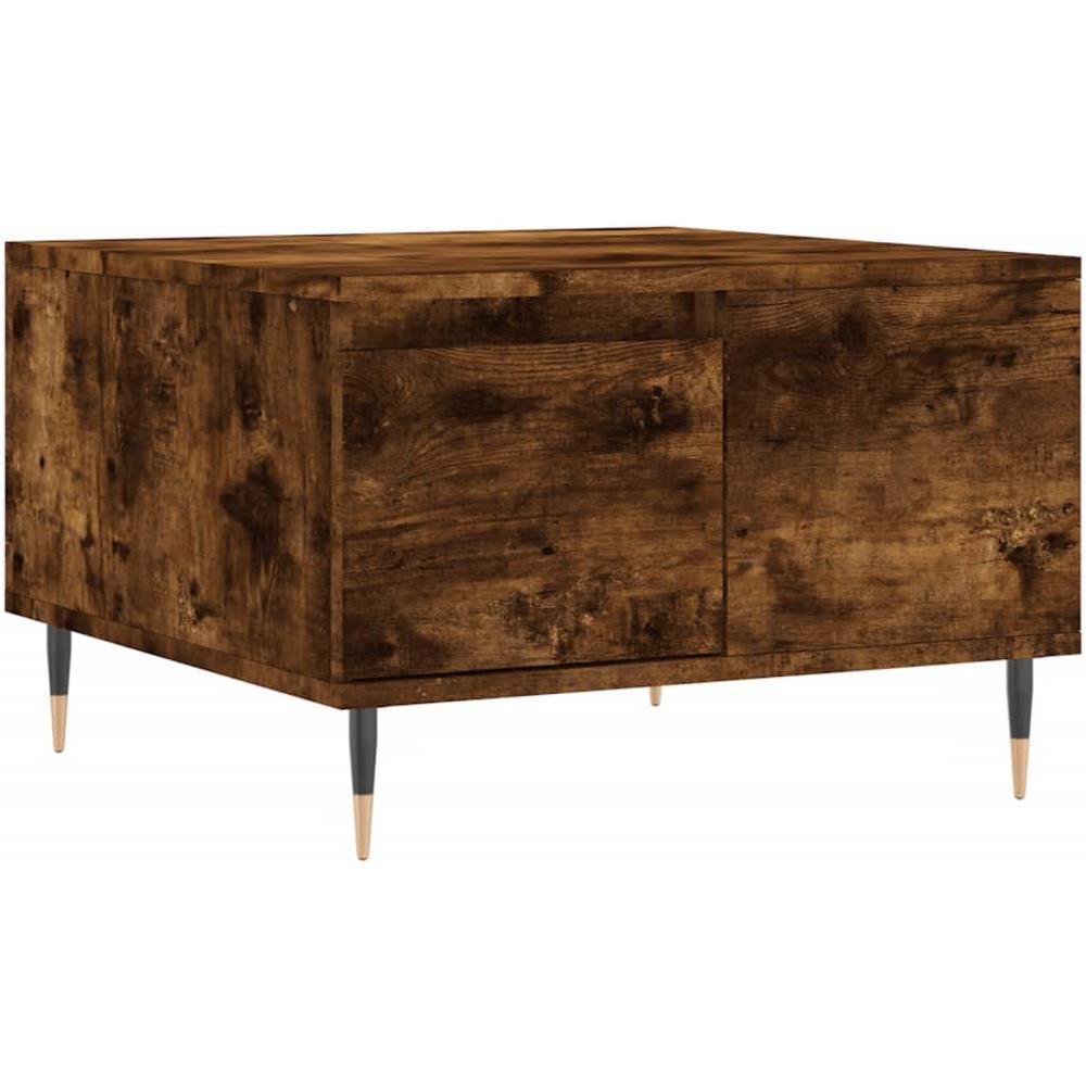 Tavolino Da Salotto Rovere Fumo 55x55x36,5 Cm Legno Multistrato - Foto 2