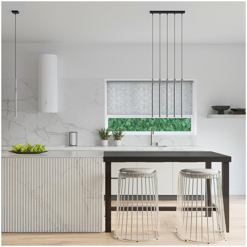 Lampada A Sospensione Pastelo 1 Cromo Sl. 1199 - Moderno Lampade A Sospensione Cromo 100x8x8 Cm - Foto 1