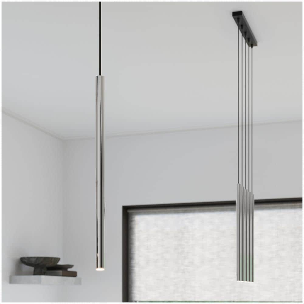 Lampada A Sospensione Pastelo 1 Cromo Sl. 1199 - Moderno Lampade A Sospensione Cromo 100x8x8 Cm - Foto 7