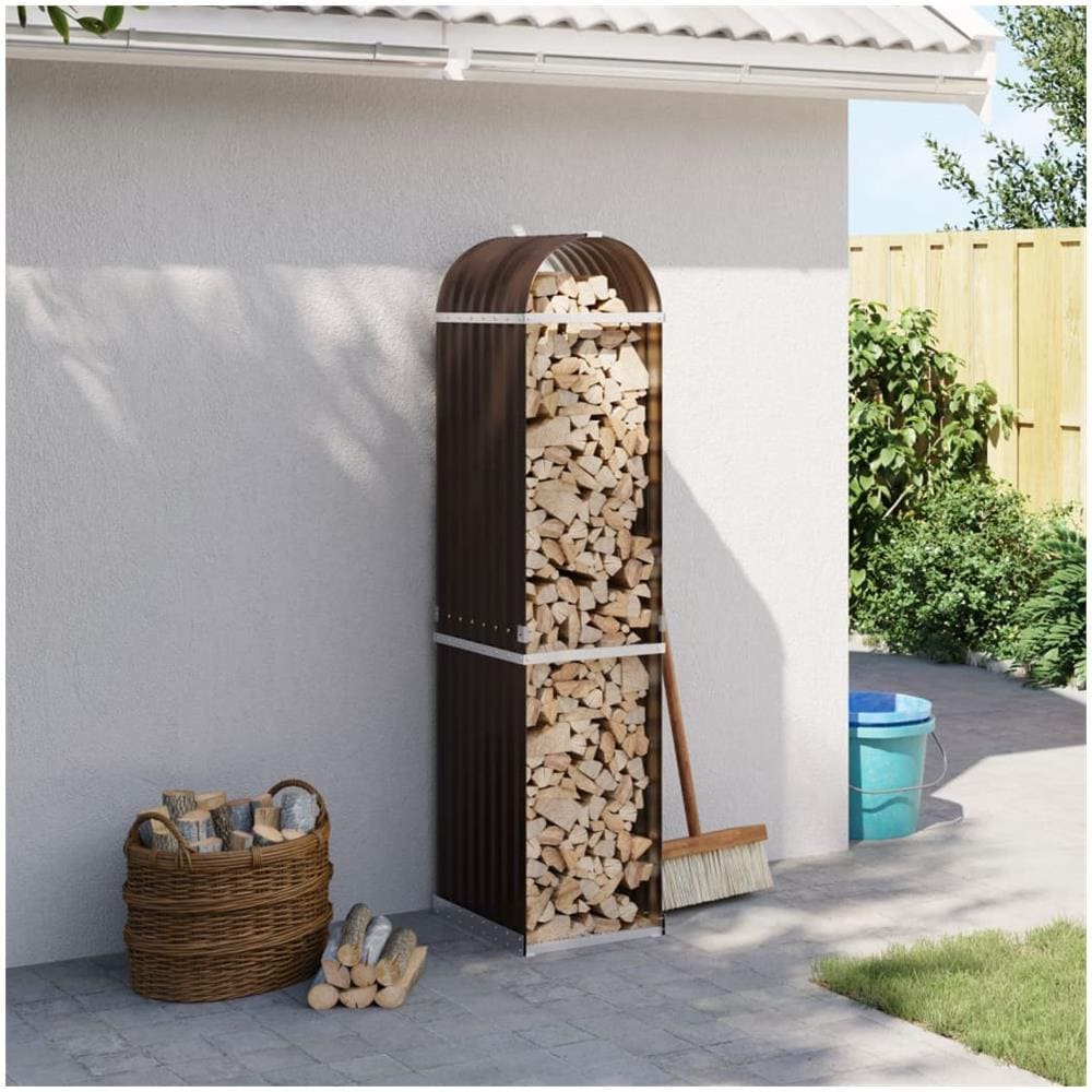 Portaceppi Marrone 40x45x170 Cm In Acciaio Zincato - Foto 1