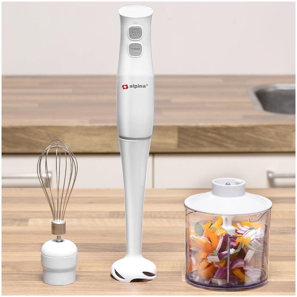 Frullatore a Immersione con Accessori Potenza 400W Colore Bianco - Foto 6