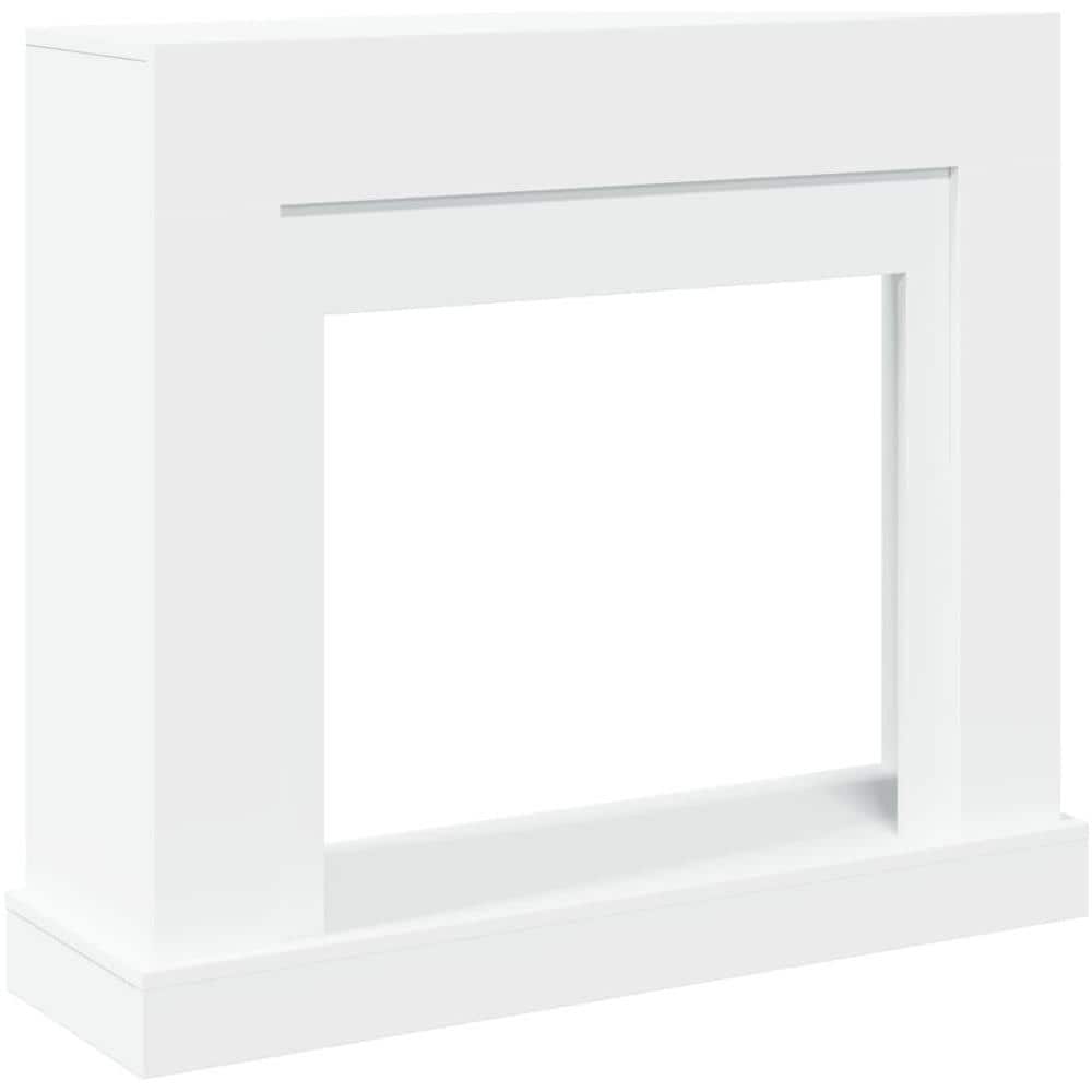 Cornice per Camino Bianca 100x30x87,5 cm in Truciolato - Foto 1