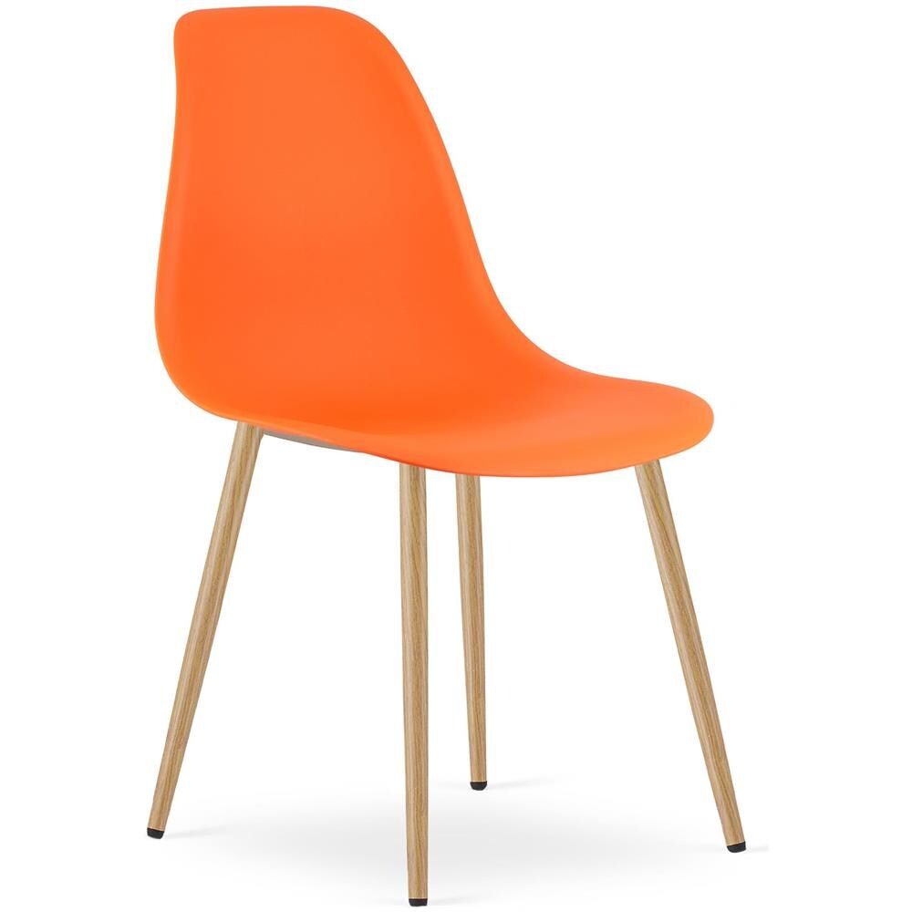 WAT Sedia da scrivania moderna arancione x4 - Foto 2