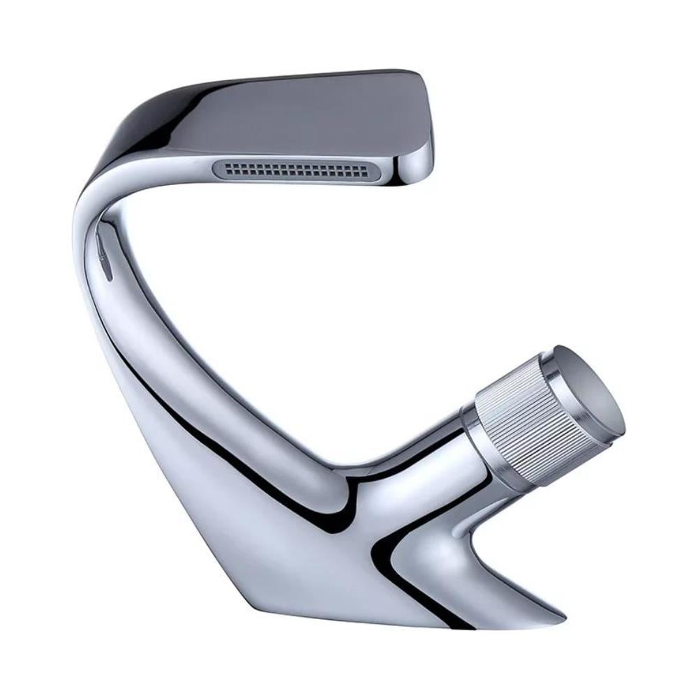 Rubinetto per lavabo da bagno, Blackswan, modello a cascata M45, cromato, misura 19 cm - Foto 1
