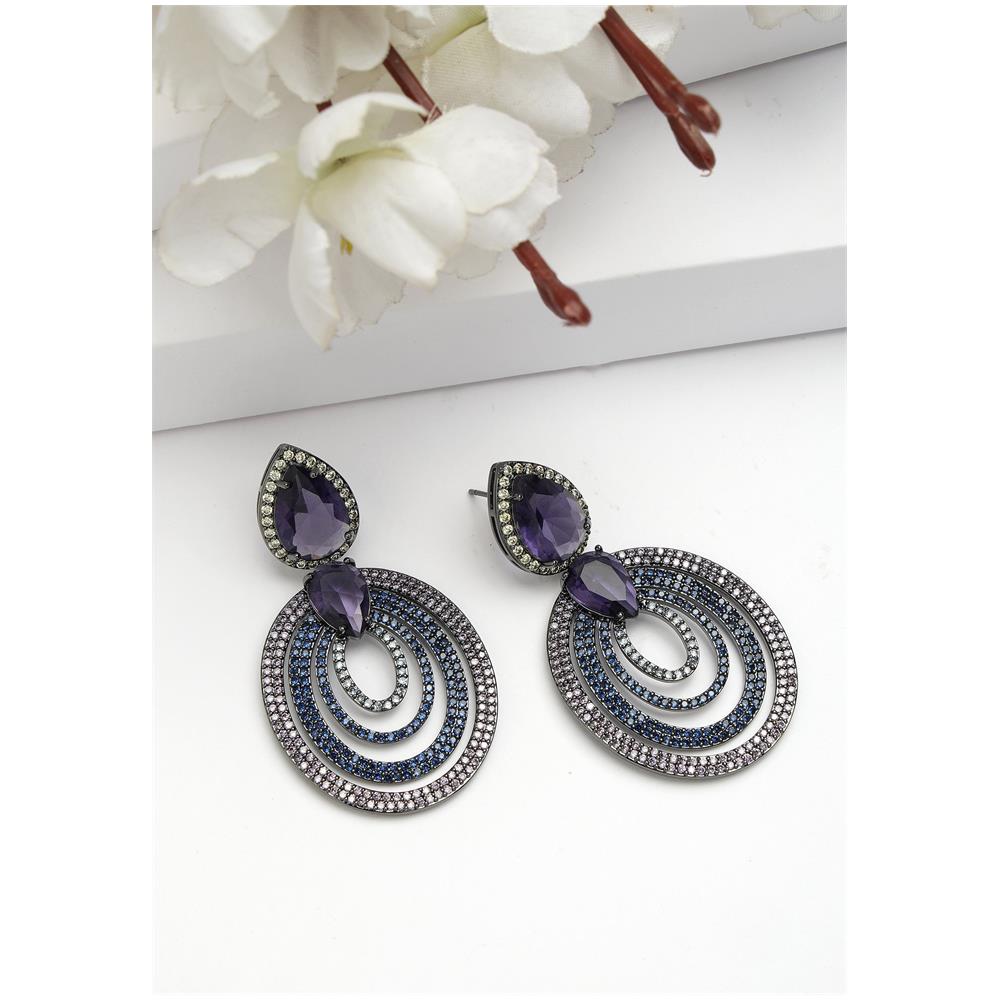 Collezione Diva Orecchini Rotondi di Lusso in Zirconia - Foto 1