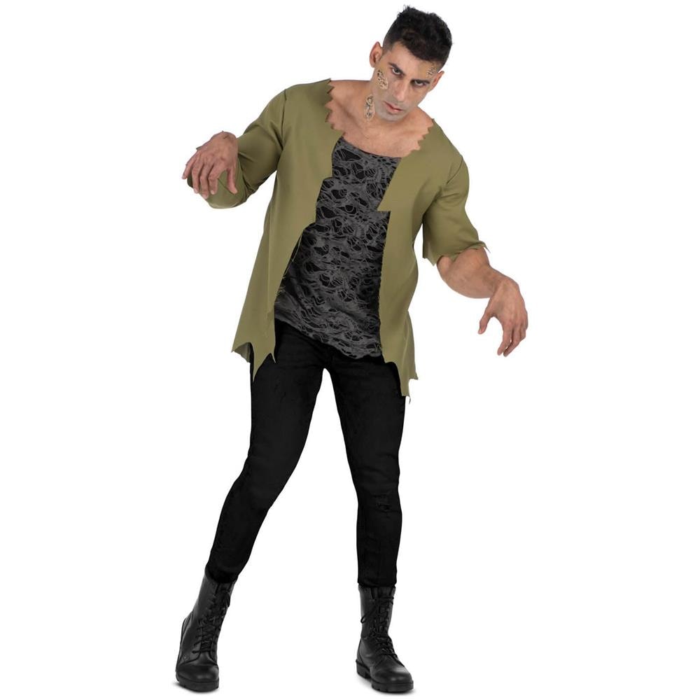 Maglietta costume infetto, applicazioni in lattice e bottiglia in lattice taglia L - Foto 1