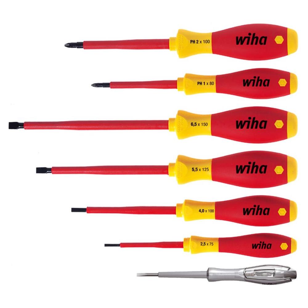 Set Sette Cacciaviti Con Misuratore Di Tensione 320 P7 So 07151 - Foto 1