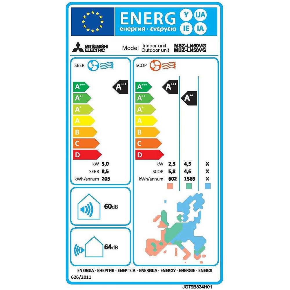 Condizionatore Fisso Monosplit KITLNWHI18 Kirigamine Style Potenza 18000 BTU /H Classe A+++ /A++ Inverter e Wi-Fi - Foto 2