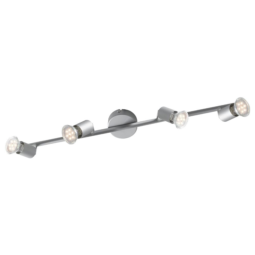 Faretto 4 Luci Spot Moderno Meallo Silver Orientabile Led 12 Watt 4000 K Spot-cooper-4 - Foto 1