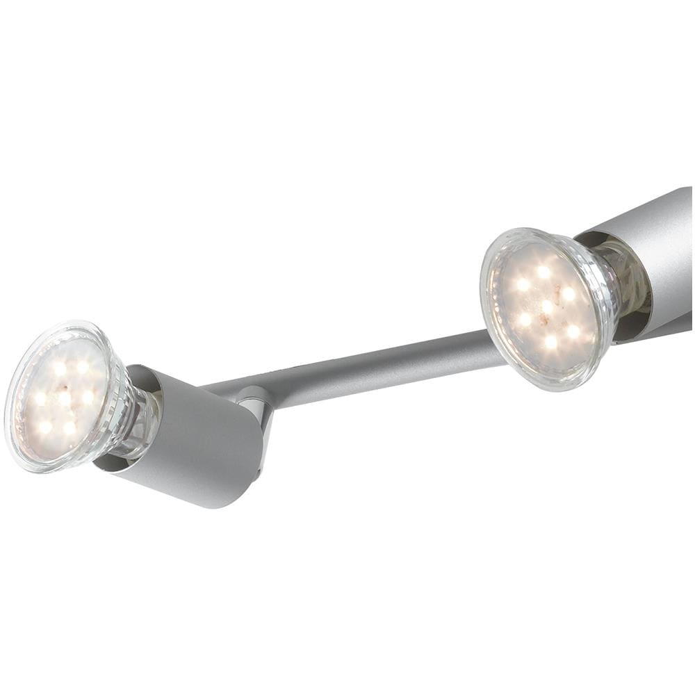 Faretto 4 Luci Spot Moderno Meallo Silver Orientabile Led 12 Watt 4000 K Spot-cooper-4 - Foto 2