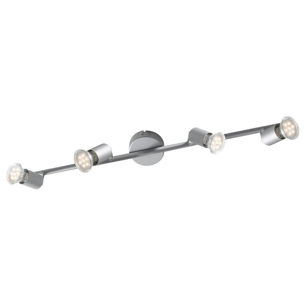 Faretto 4 Luci Spot Moderno Meallo Silver Orientabile Led 12 Watt 4000 K Spot-cooper-4 - Foto 5
