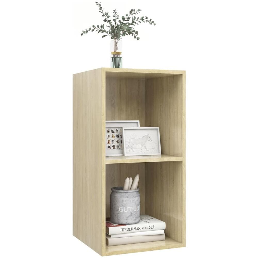 Mobile TV da Parete Rovere Sonoma 37x37x72 cm Legno Multistrato - Foto 8