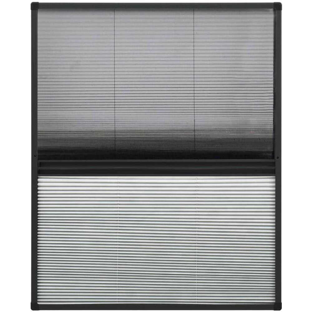 Zanzariera Plissettata Finestra Alluminio 80x100 cm con Tendina - Foto 2