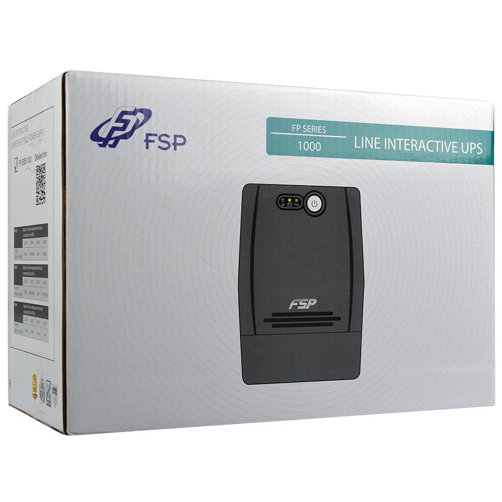 FSP / FP 1000, 1000 VA, 600W, 162V, Type F (Schuko), 7 AH, 6h - Foto 1