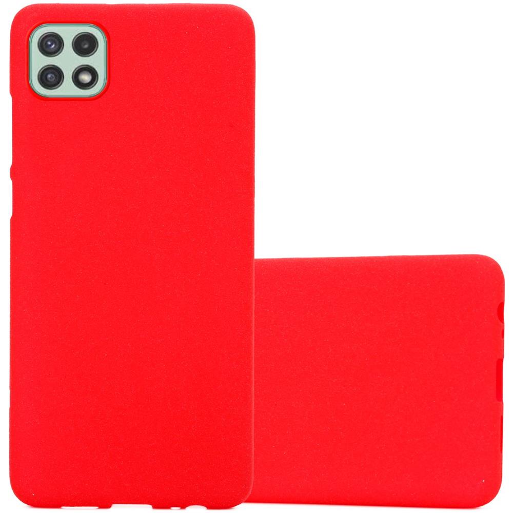 Custodia Compatibile Con Samsung Galaxy A22 5g In Frost Rosso - Coperchio Protettivo In Silicone Tpu Flessibile - Foto 1