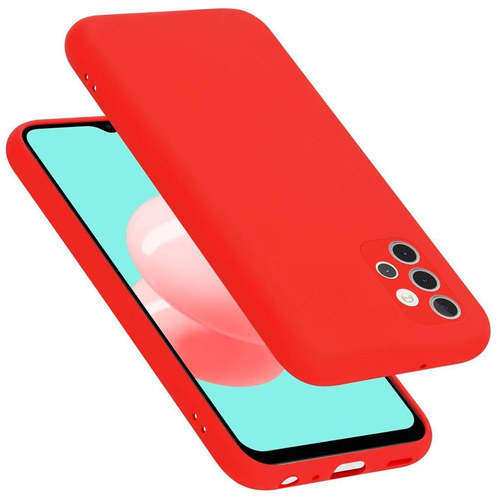 Custodia Compatibile Con Samsung Galaxy A32 4g In Liquid Rosso - Coperchio Protettivo In Silicone Tpu Flessibile - Foto 1