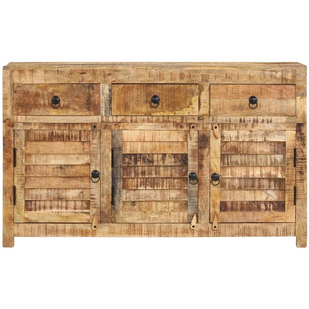 Credenza 110x30x65 cm in Legno Massello di Mango - Foto 3