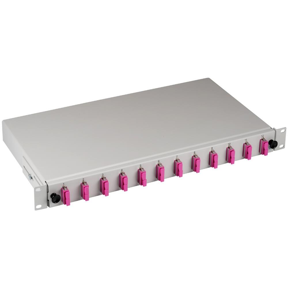 Cassetto Ottico 19'' Estendibile Con 12 Bussole E 24 Pigtails Sc Duplex Multimodale Om4 - Foto 1