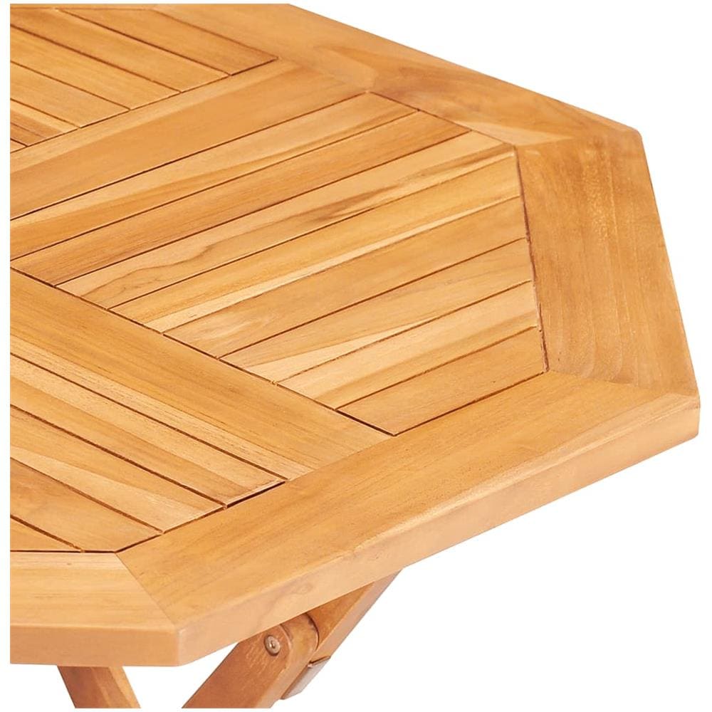 Set Da Pranzo Per Giardino 5 Pz In Legno Massello Di Teak - Foto 2