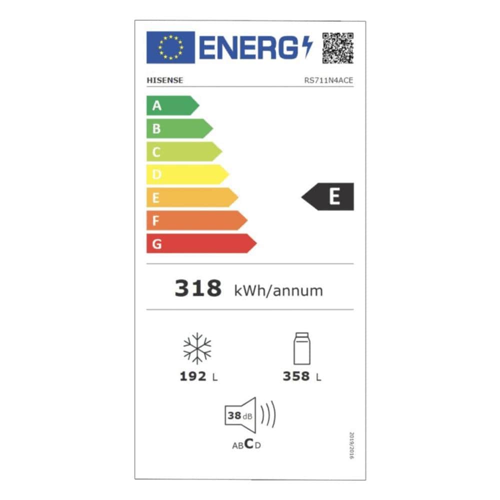 Frigorifero Americano Side By Side RS711N4ACE Total No Frost Classe E Capacità 550 Litri Colore Acciaio Inox - Foto 3