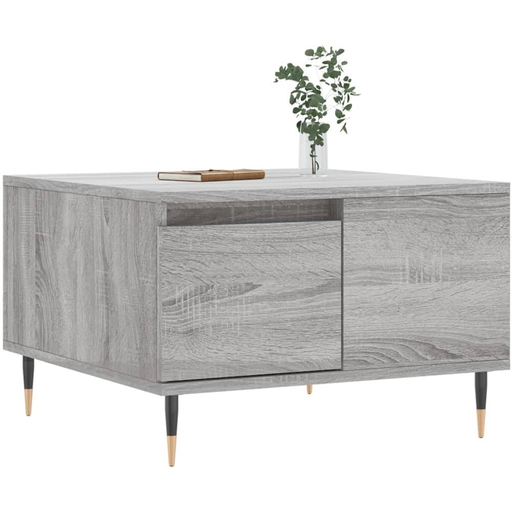 Tavolino Salotto Grigio Sonoma 55x55x36,5 Cm Legno Multistrato - Foto 3