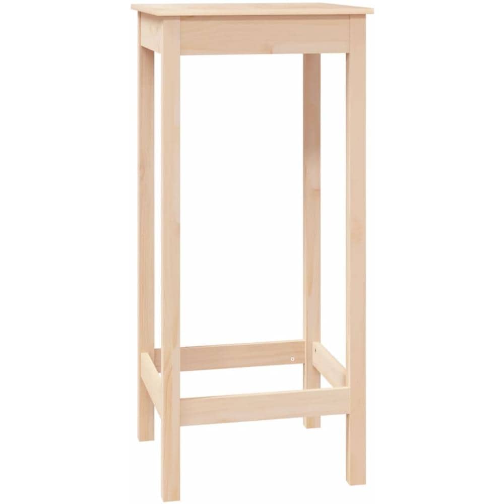 Tavolo Da Bar 50x50x110 Cm In Legno Massello Di Pino - Foto 2