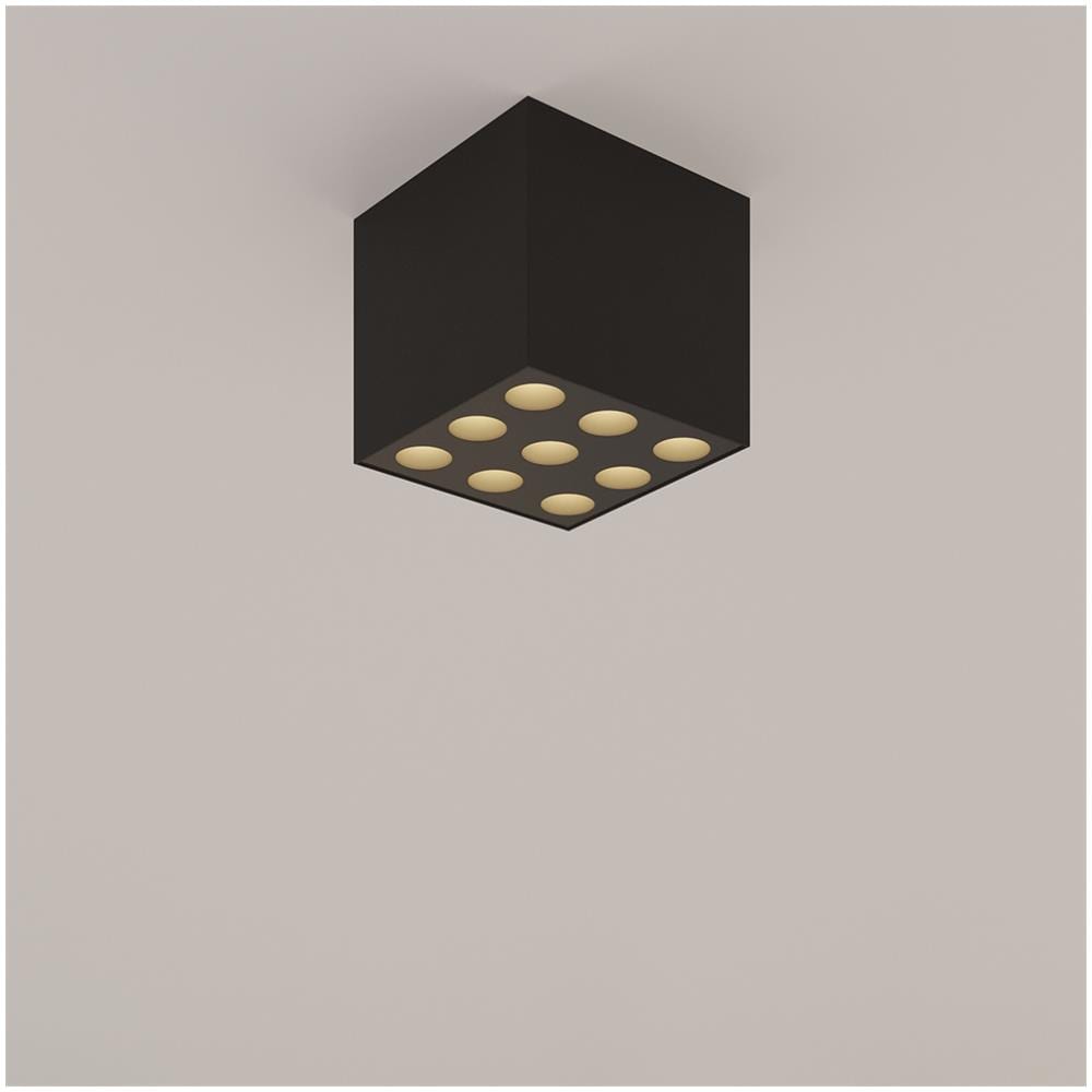 Lampada Da Soffitto Ozzy Nero Led Sl. 1211 - Minimalista Lampade Da Soffitto Nero 8.3x9.5x9.5 Cm - Foto 1