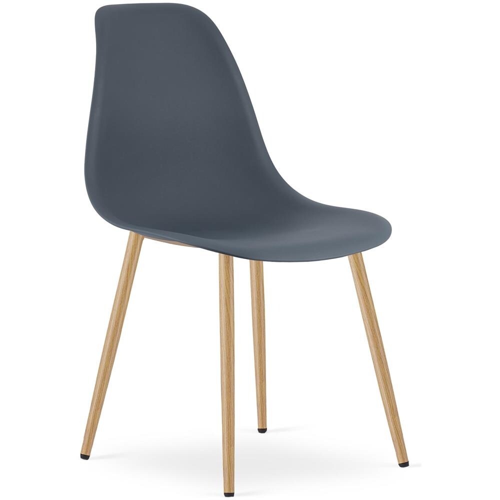 Sedia da scrivania WAT Dark Slate - Design scandinavo moderno x 4 - Foto 2