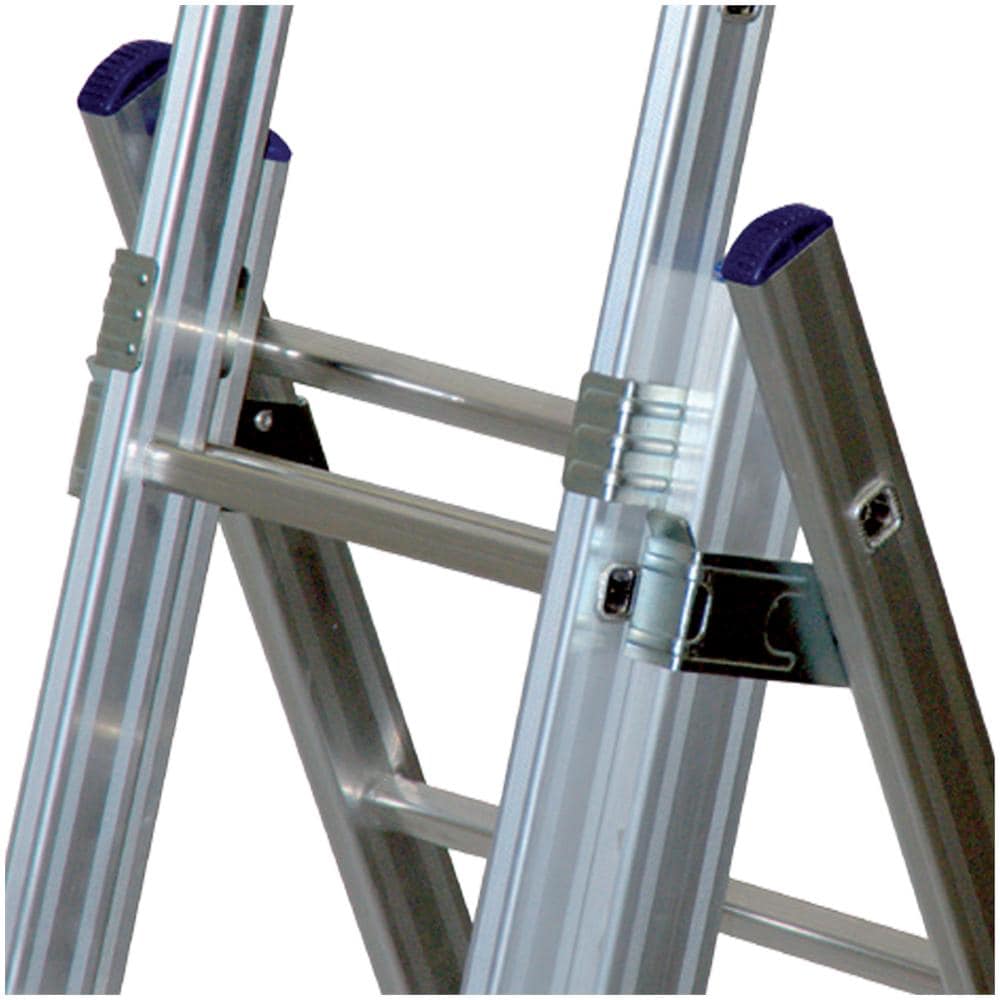 Scala combinata in alluminio a tre elementi cm. 283/684 - Foto 5