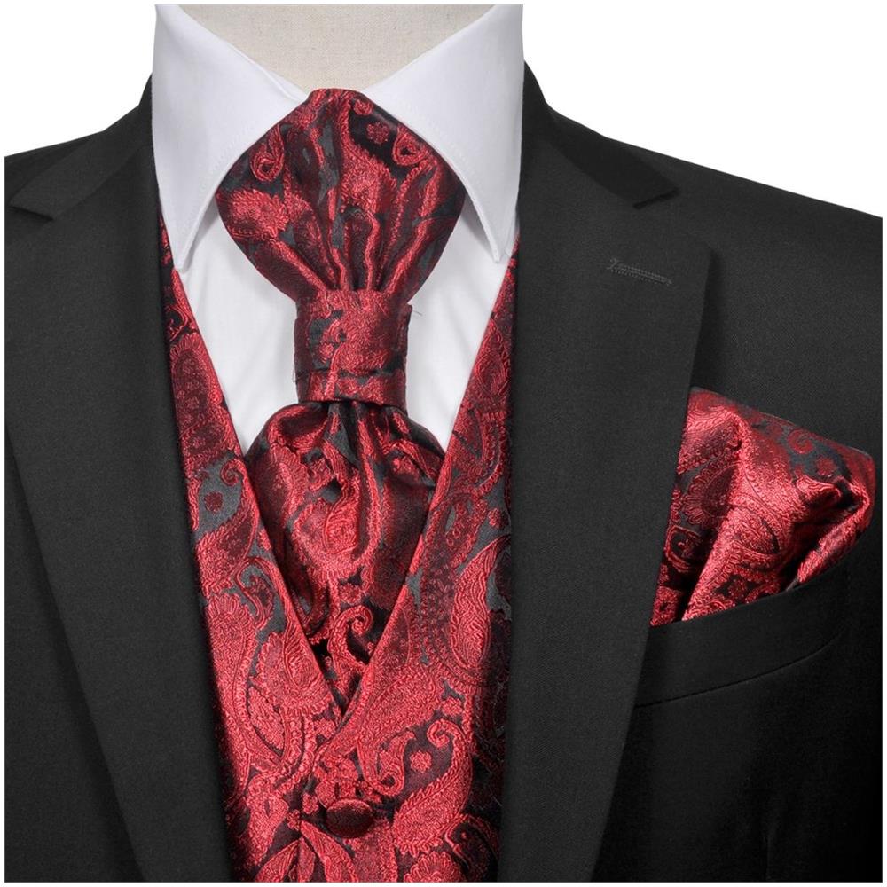 completo elegante uomo bordeaux