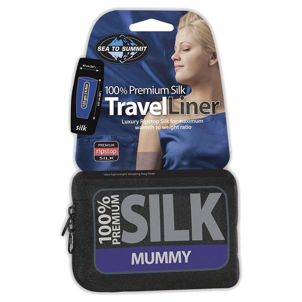 Accessori Silk Stretch Liner Mummy Tapered Sacchi A Pelo 185 X 92 X 30 Cm - Foto 1