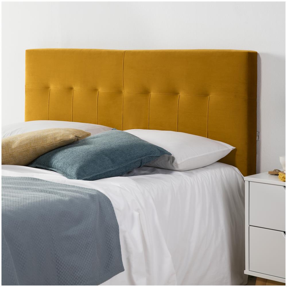 Testiera Rivestita Napoles 140x100 Senape - Foto 2