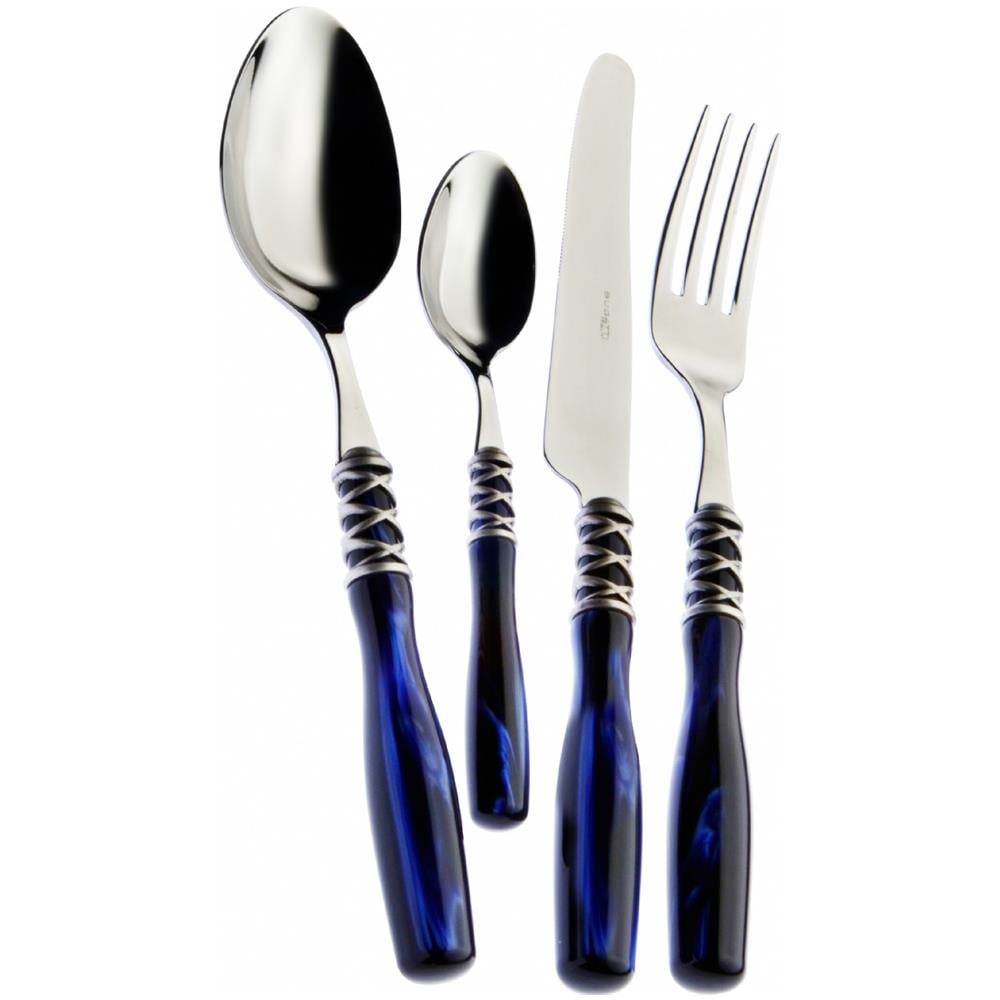 Servizio Posate 24 Pz ""arianna"" Blu - Foto 3