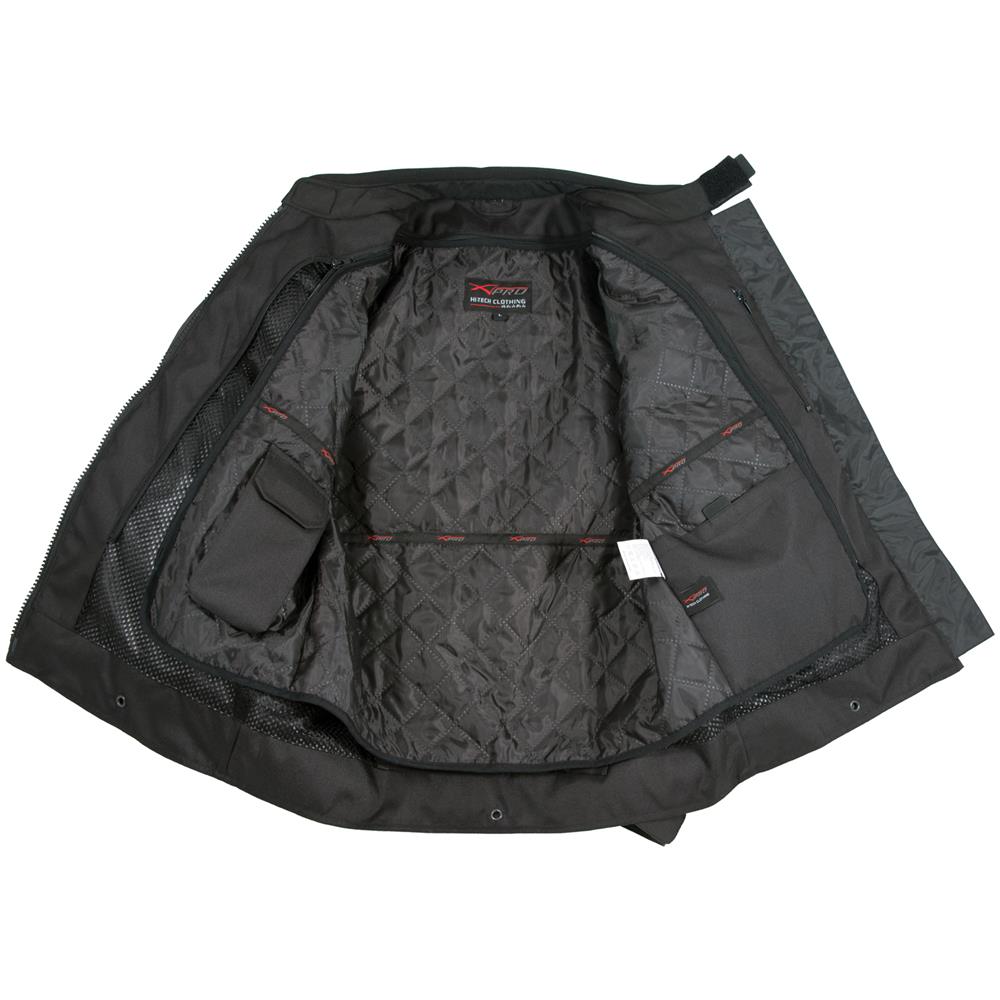 Giacca Moto Sport Tessuto Protezioni Ce Impermeabile Ventilata Rosso 3x - Foto 2