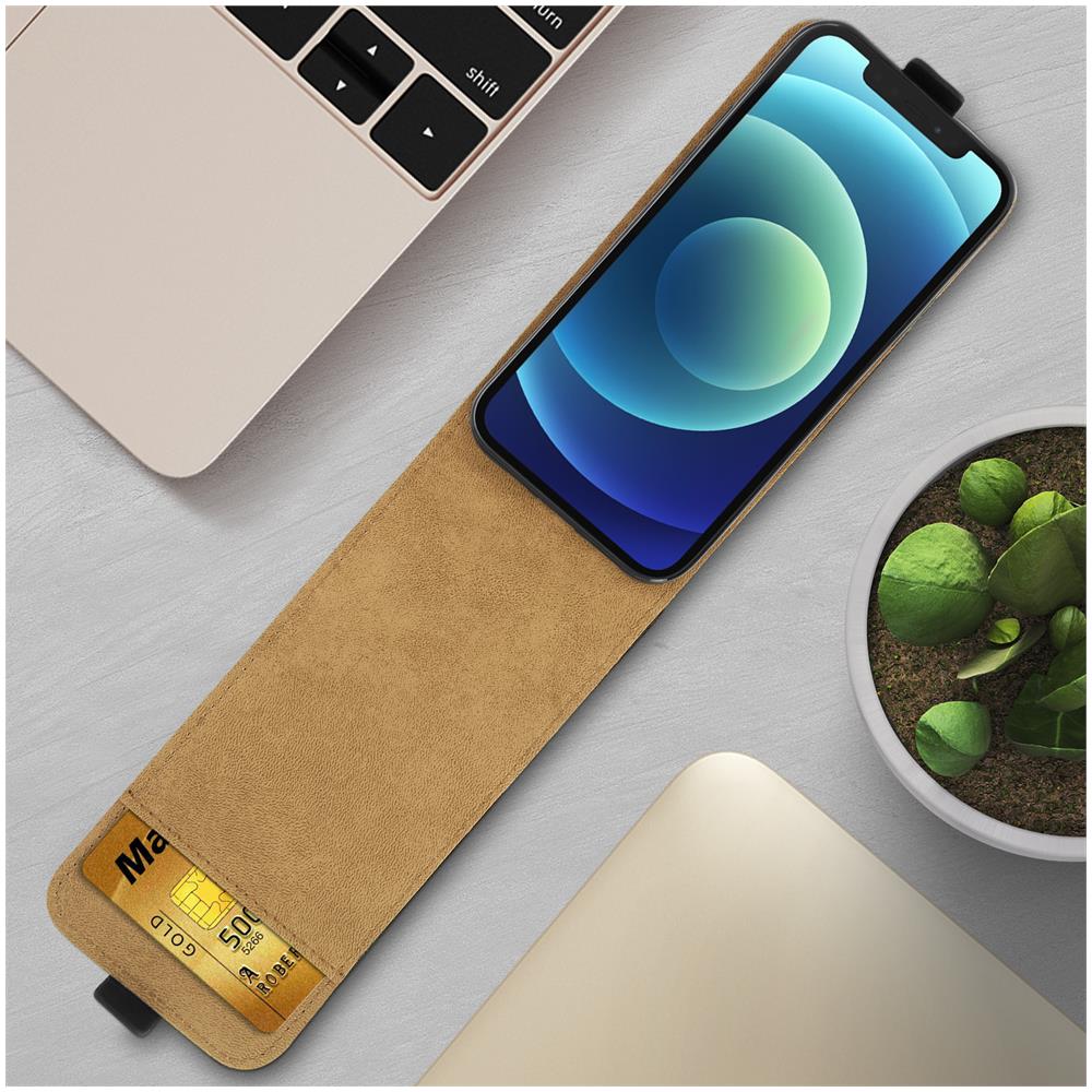 Custodia Iphone 12 Pro Max Protezione Sportellino Verticale Nero - Foto 5